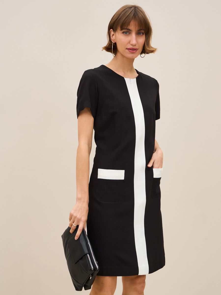 שמלה בשילוב רוכסן