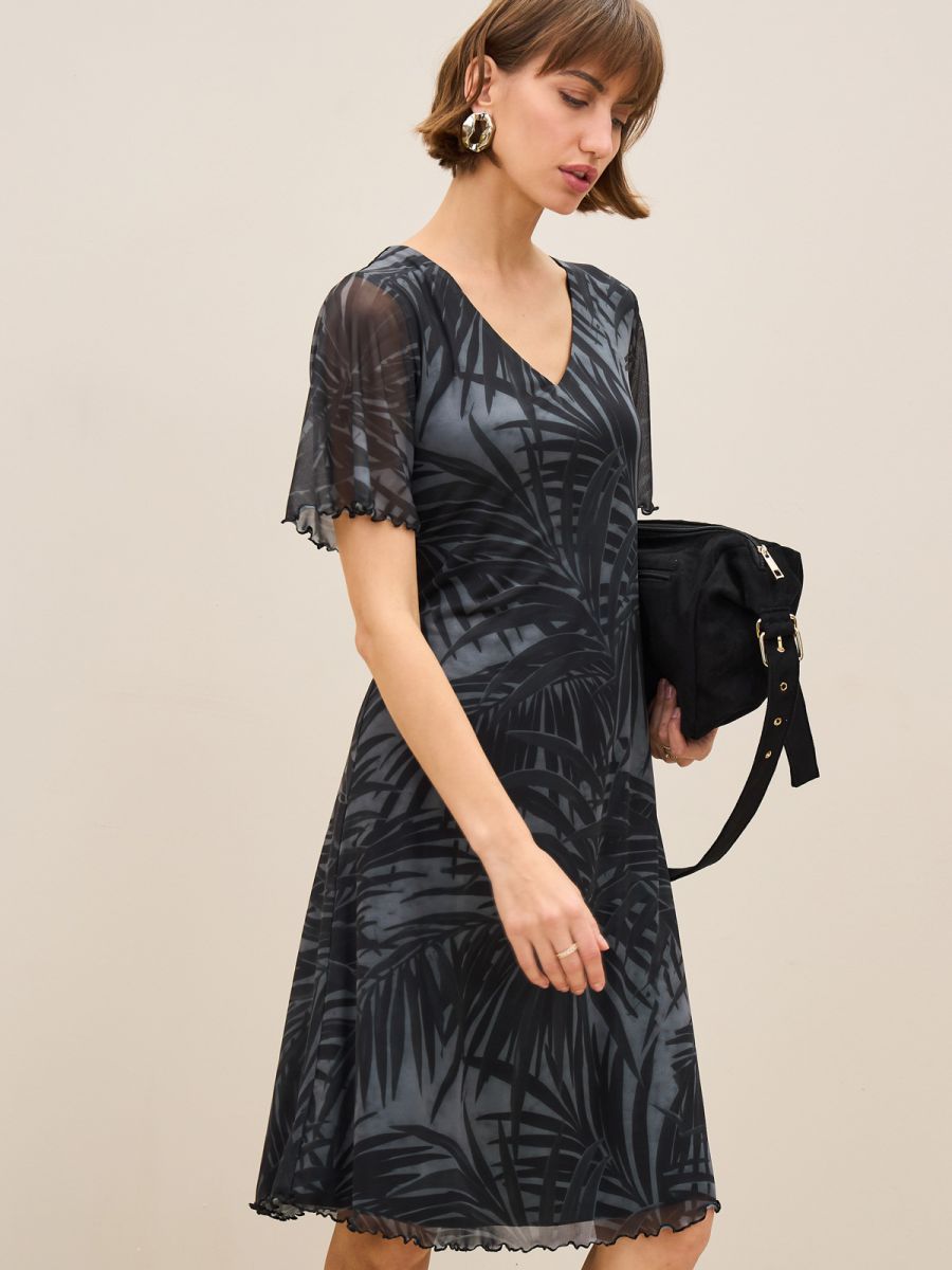 שמלת רזיל מודפסת