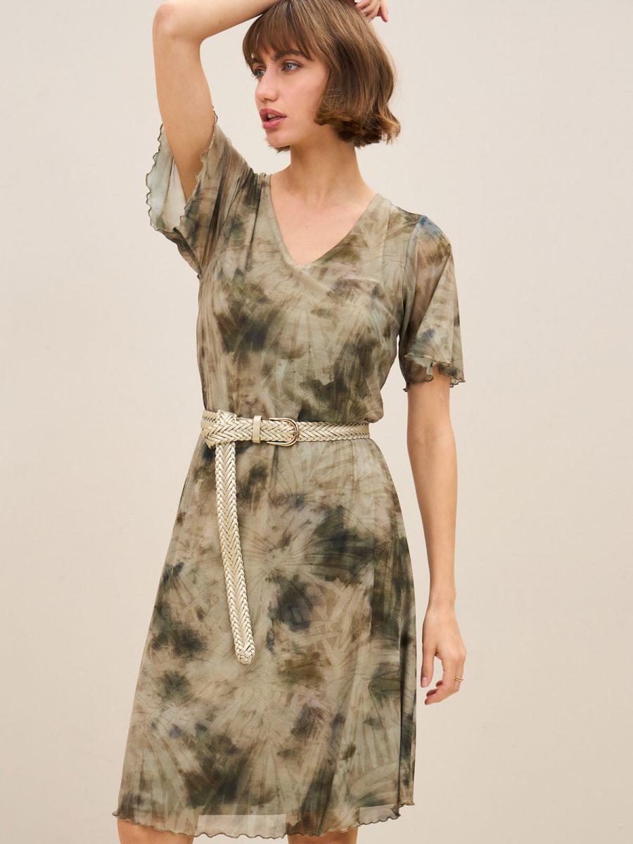 שמלת רזיל מודפסת