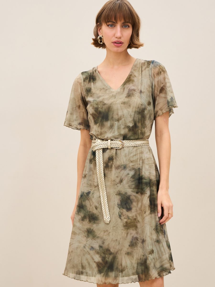 שמלת רזיל מודפסת