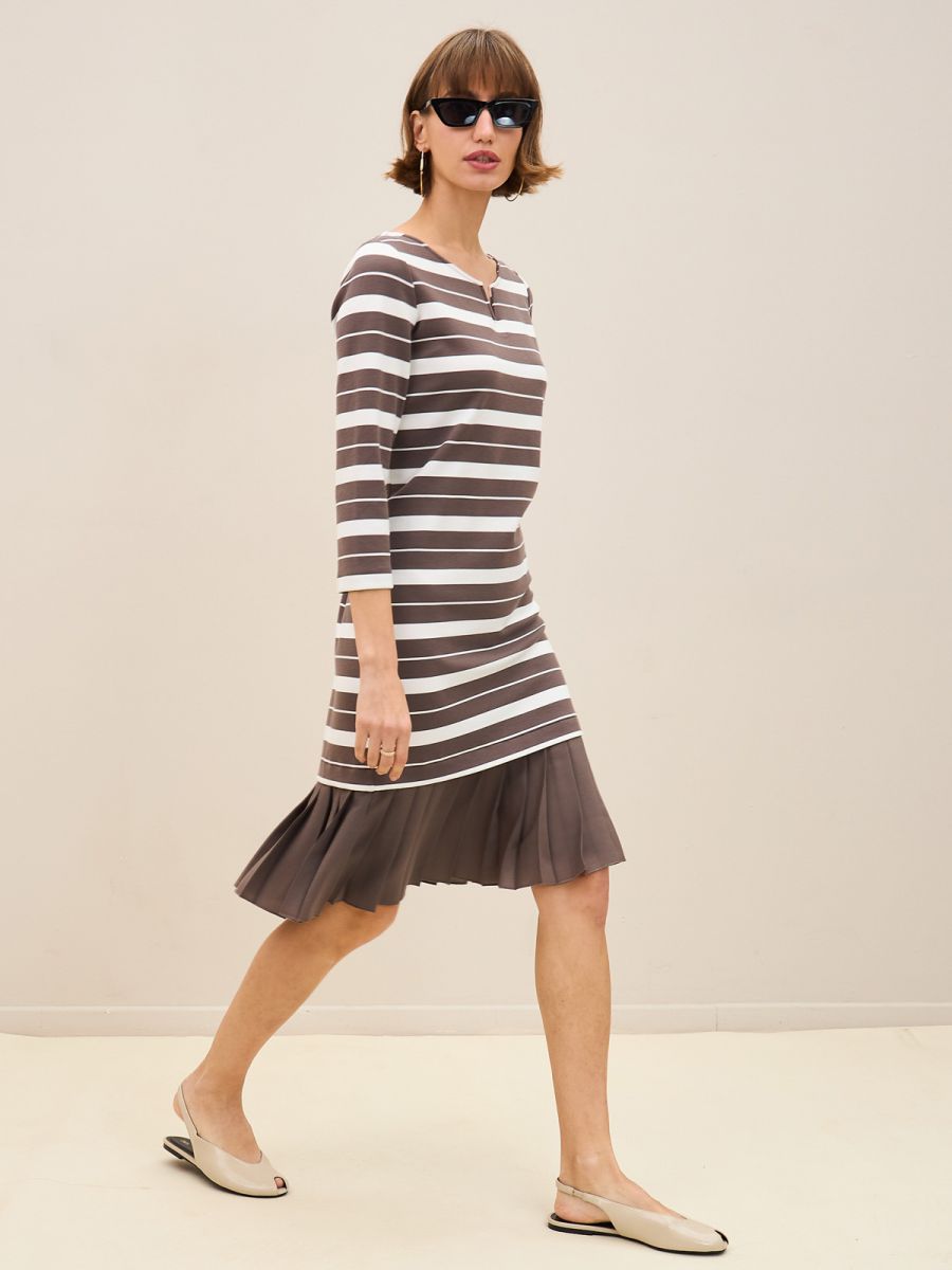 שמלת פסים ג’רסי