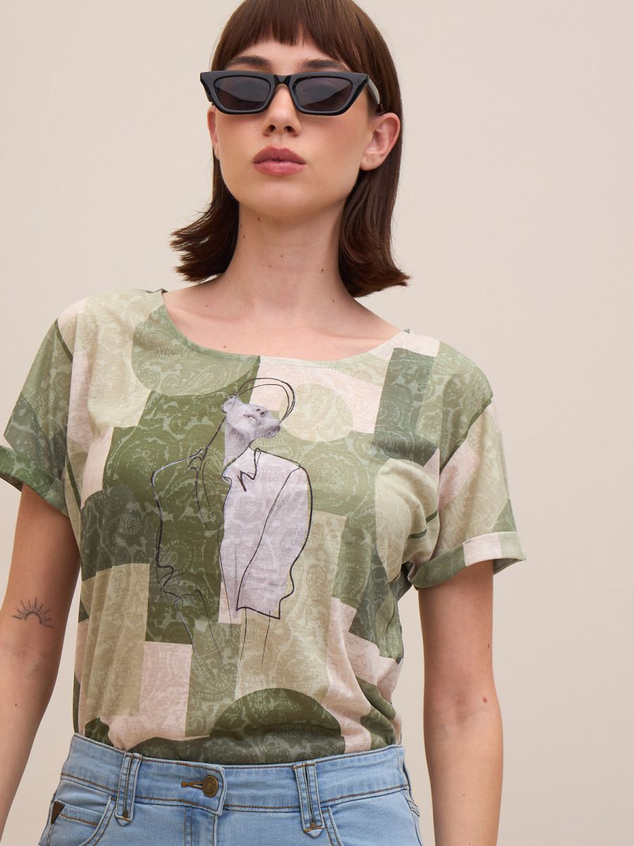 טישרט צרובה מודפסת