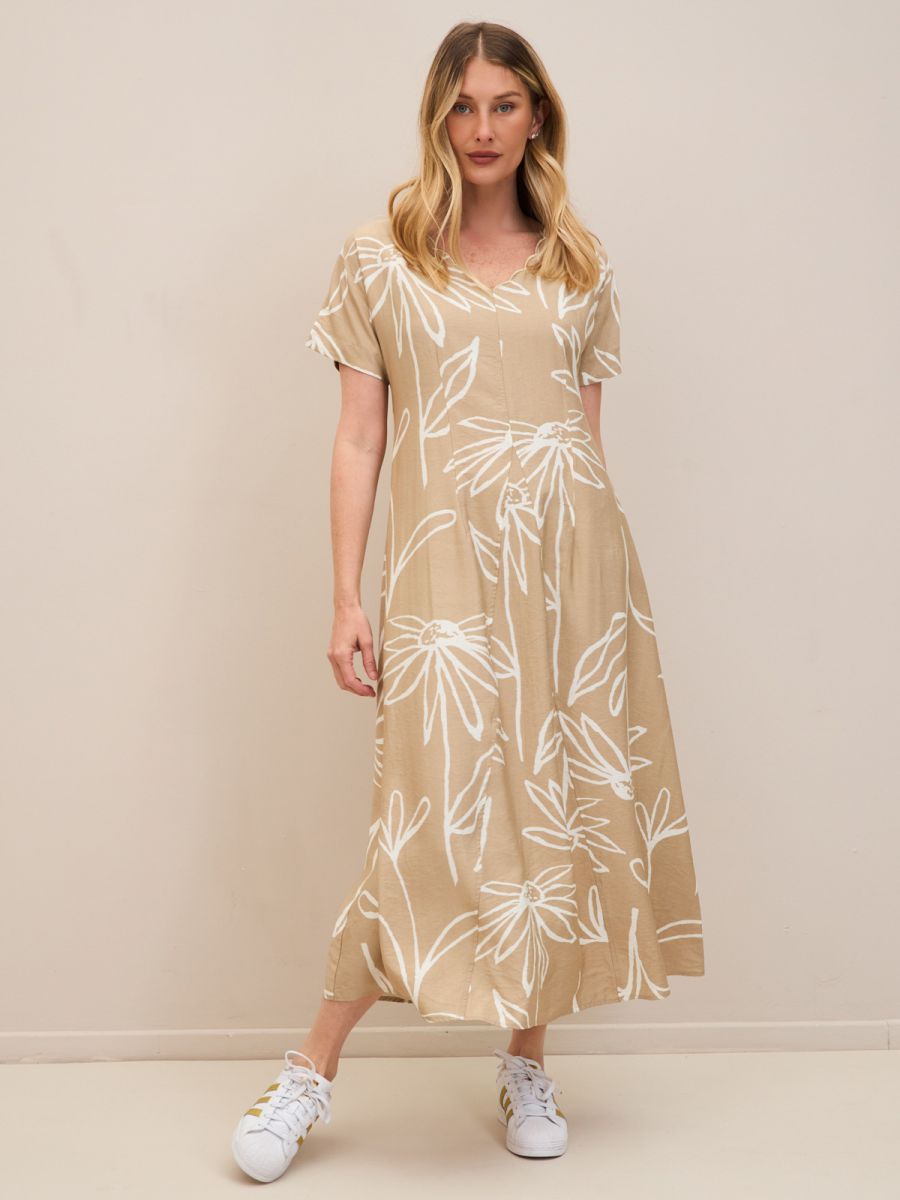 שמלת פשתן מתרחבת