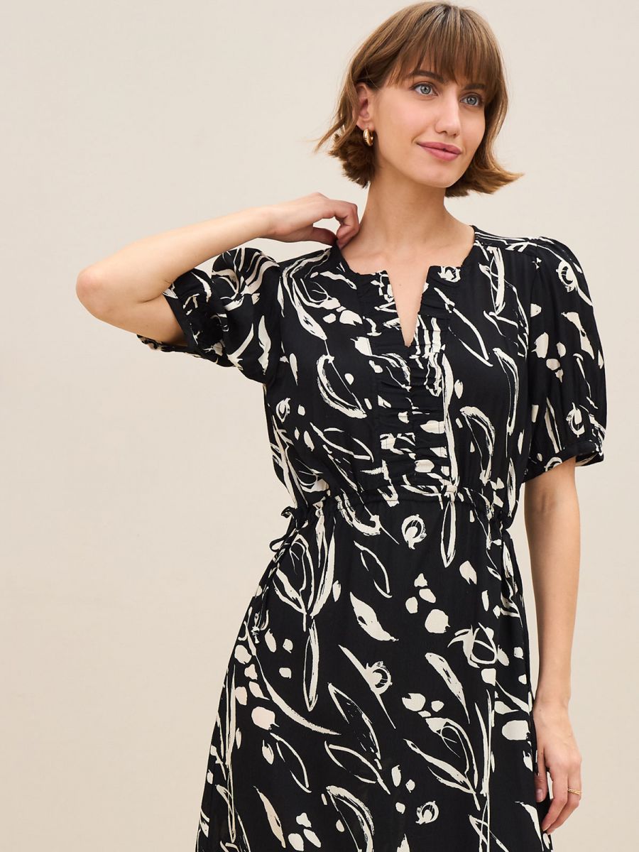 שמלת ויסקוזה מודפסת