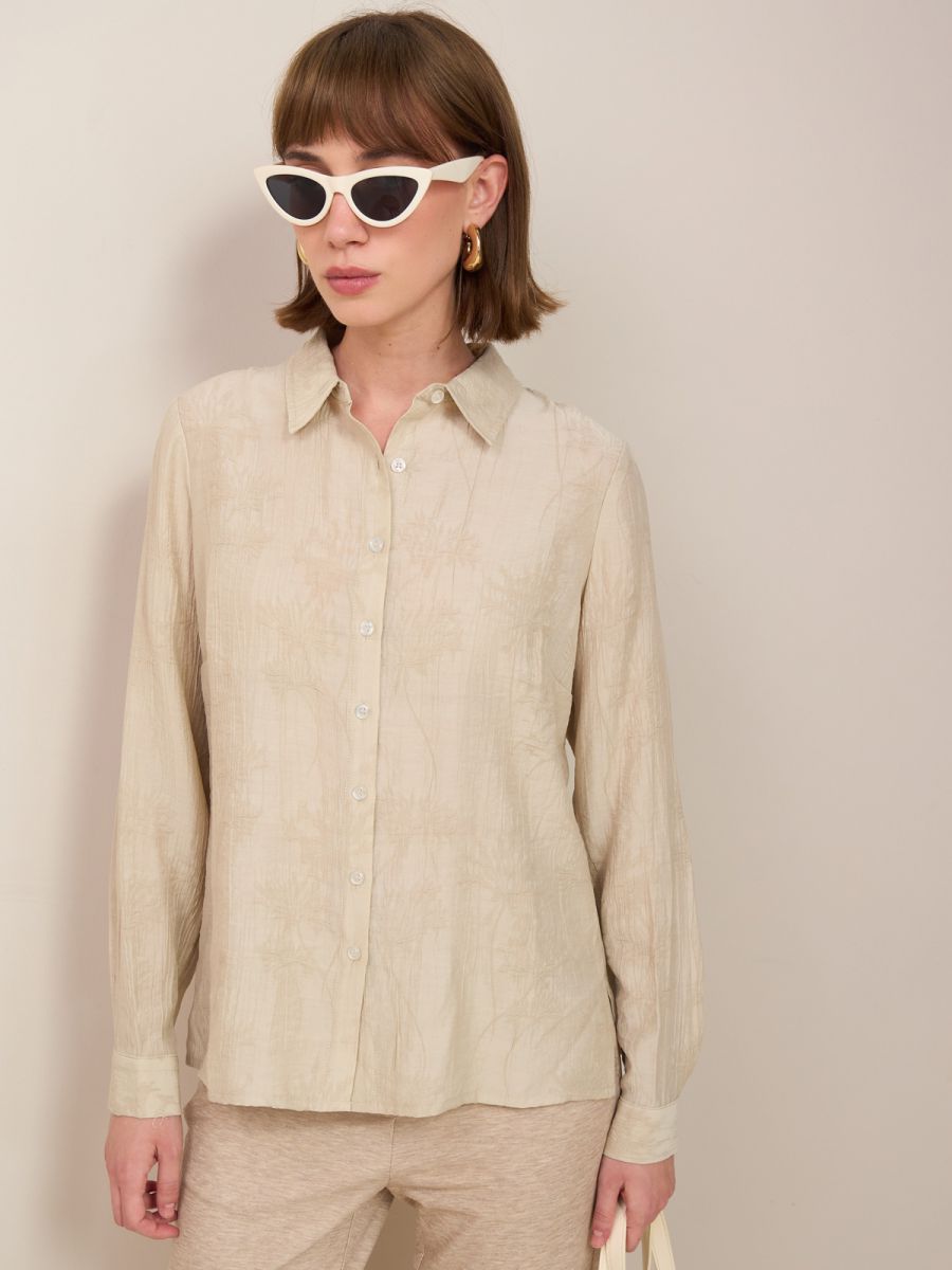 חולצת ז’קארד כפתורים