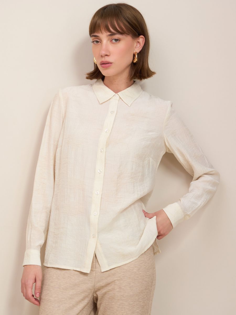 חולצת ז’קארד כפתורים