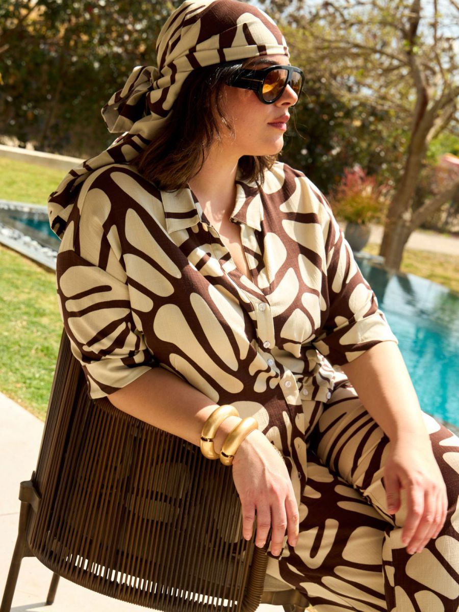 חולצת מכופתרת - דפוס