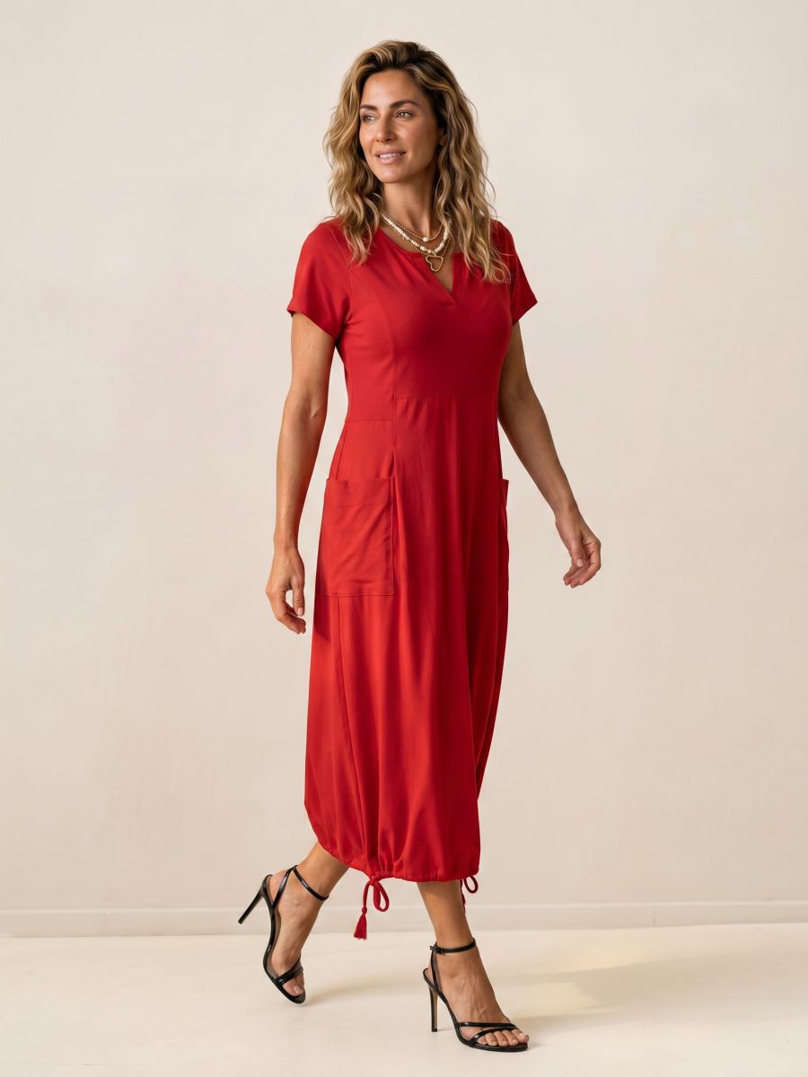 שמלה מ2 בדים