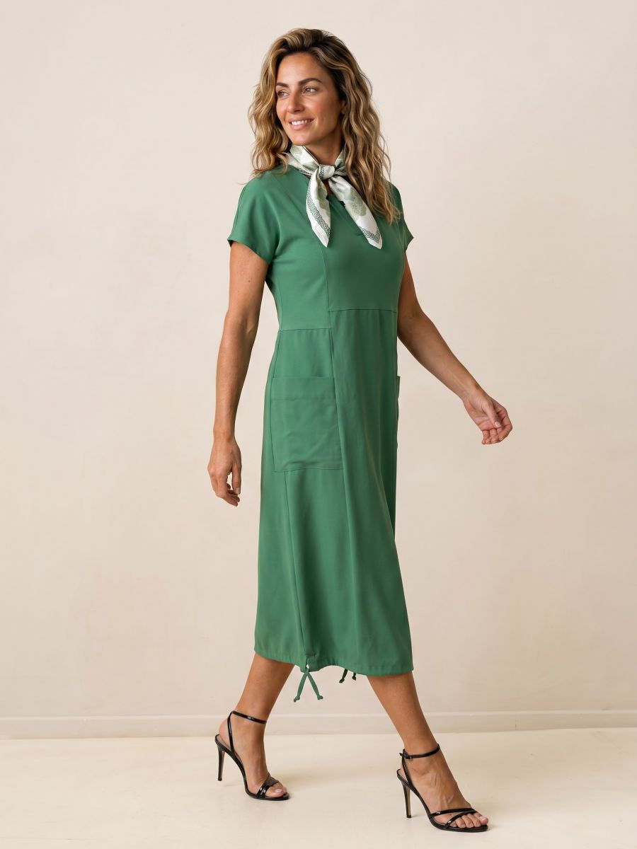 שמלה מ2 בדים