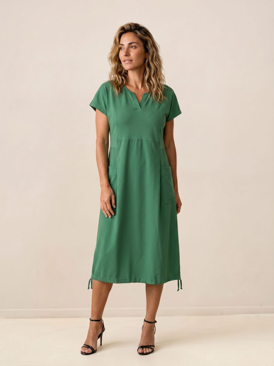 שמלה מ2 בדים