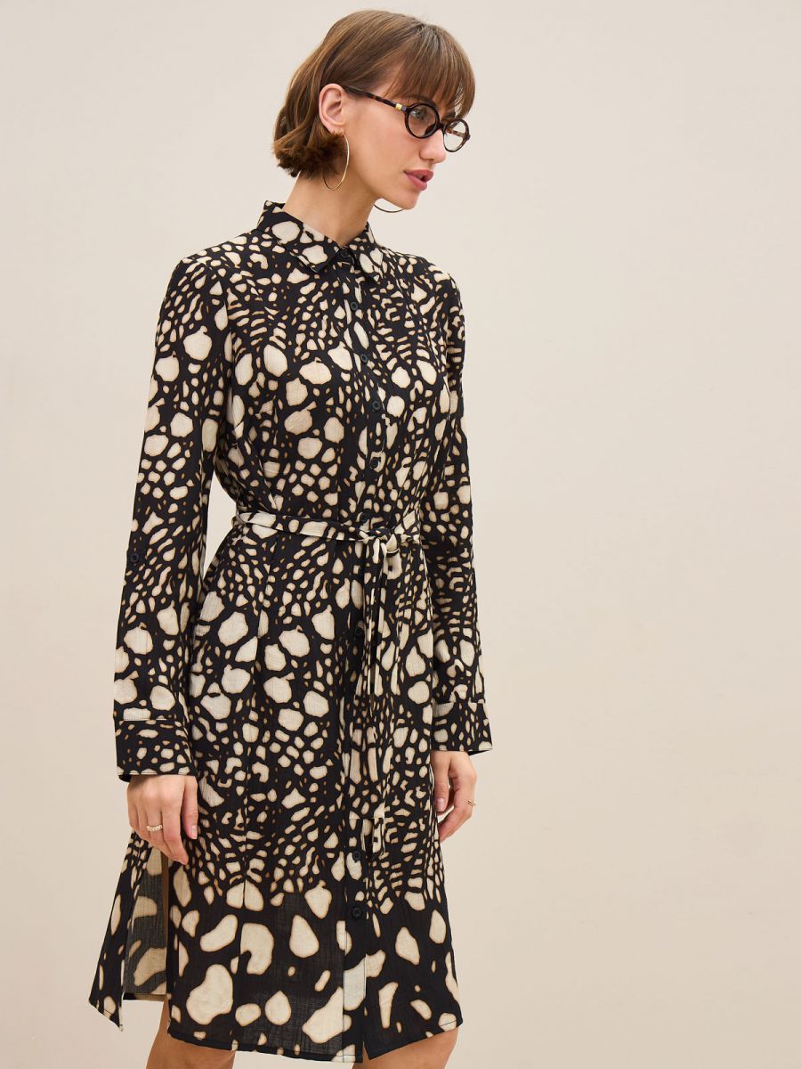 עליונית שמלה מודפסת