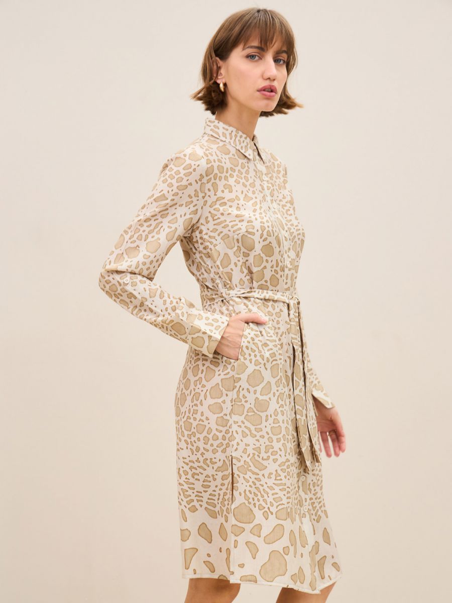 עליונית שמלה מודפסת