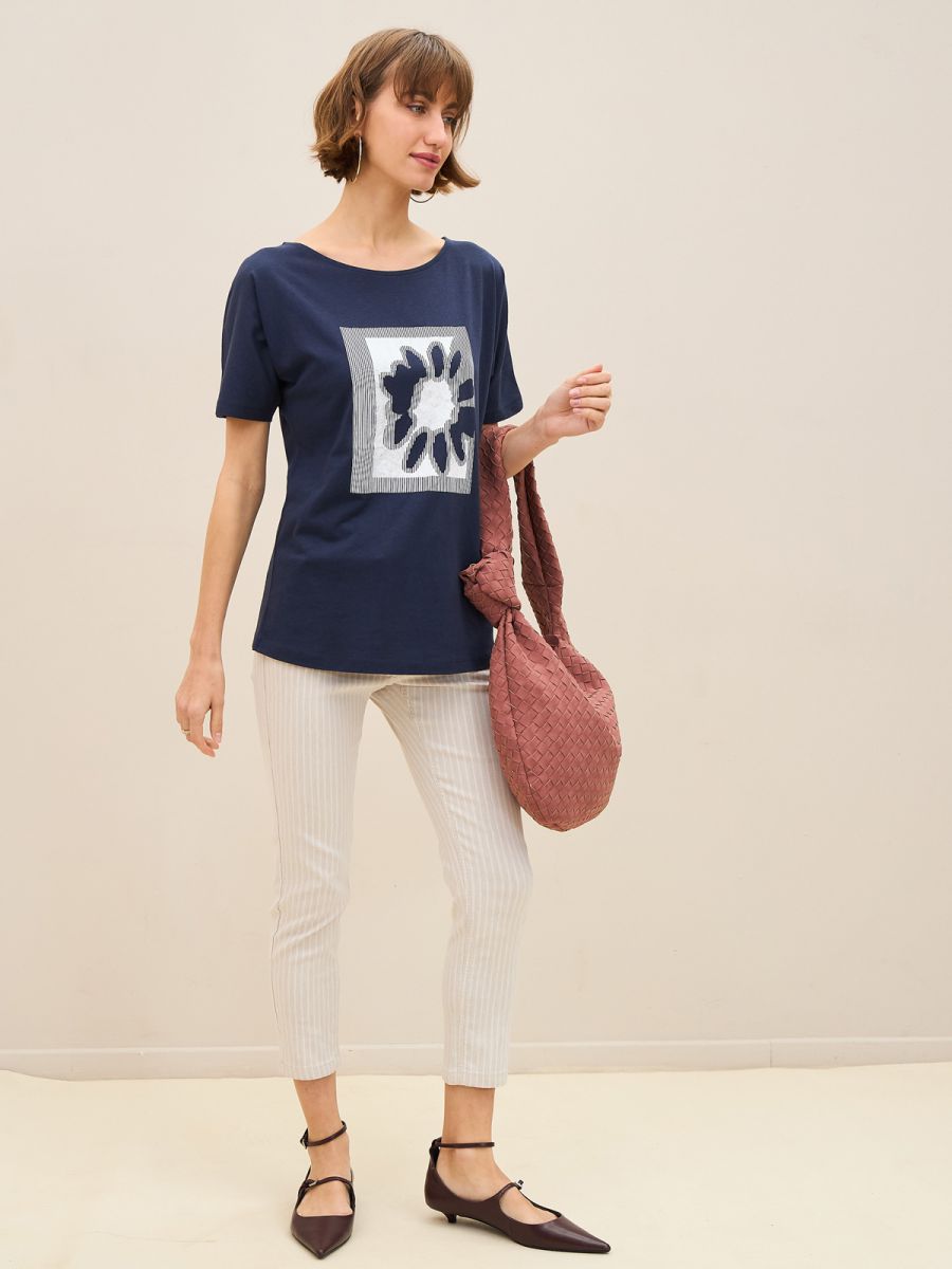 מכנסי דריל7/8 פסים  LBC