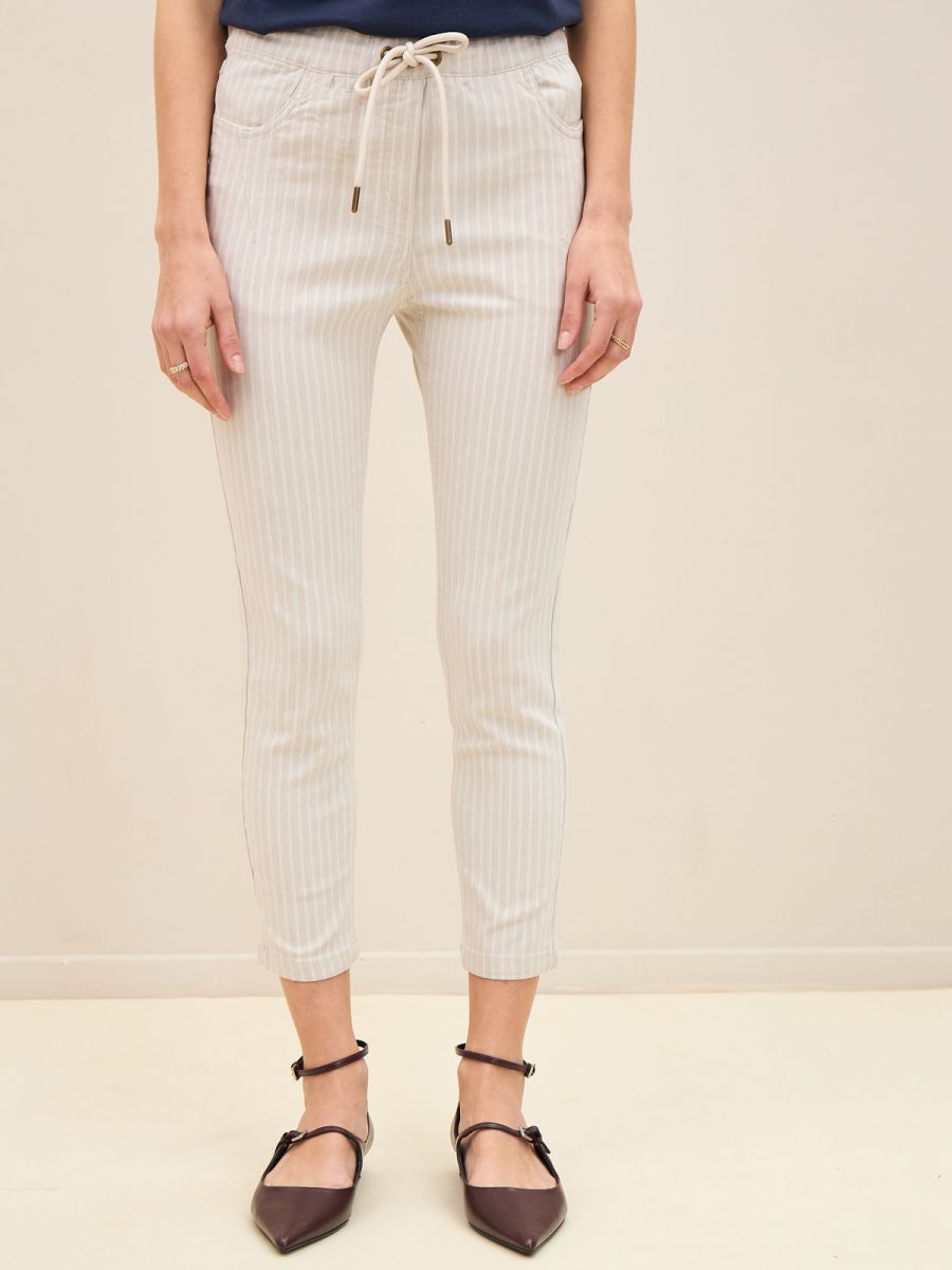 מכנסי דריל7/8 פסים  LBC