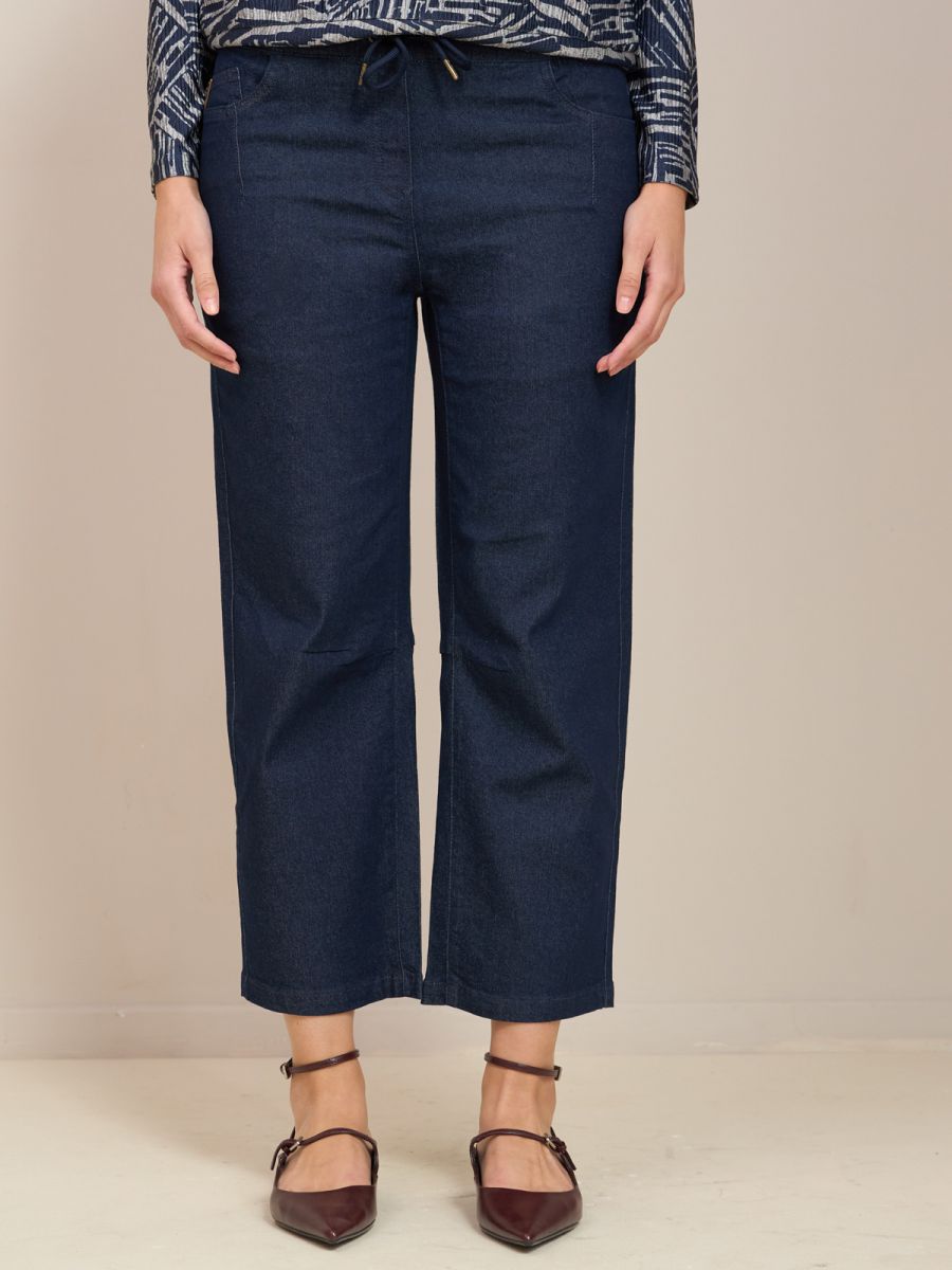 מכנס ג’ינס 7/8 גומי פרומ