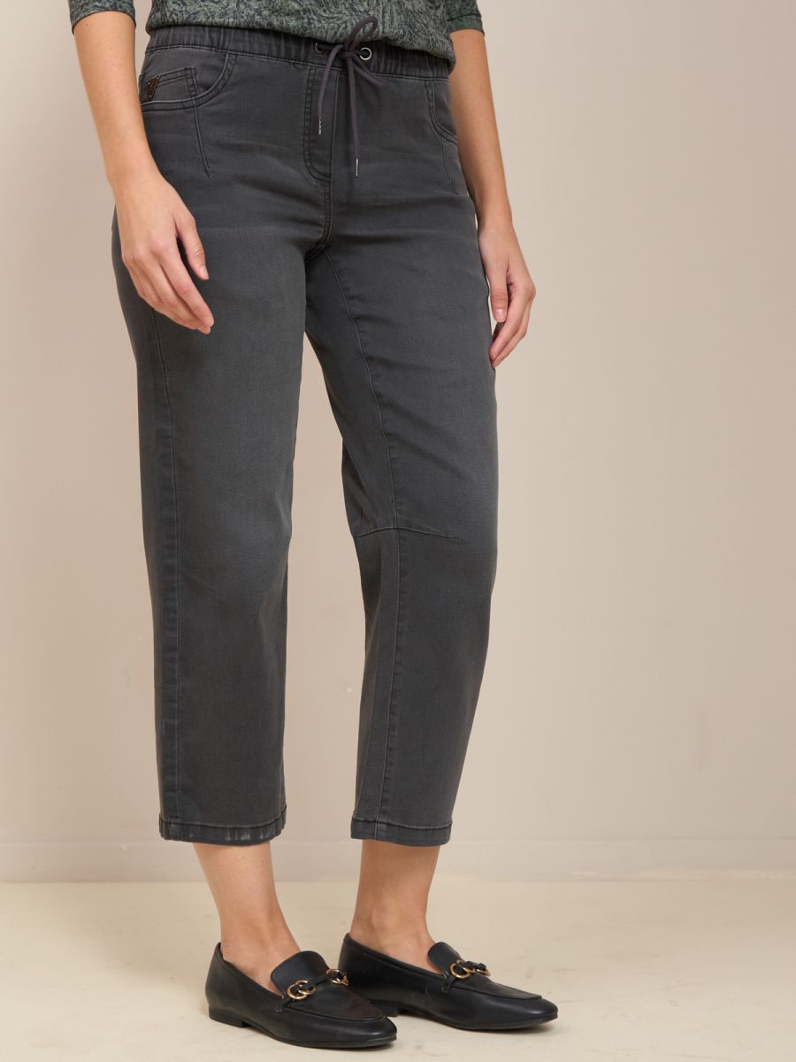 מכנס ג’ינס 7/8 גומי פרומ