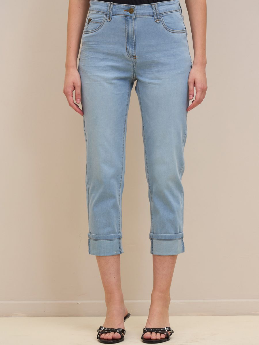 מכנס ג’ינס7/8פרומו קיפול