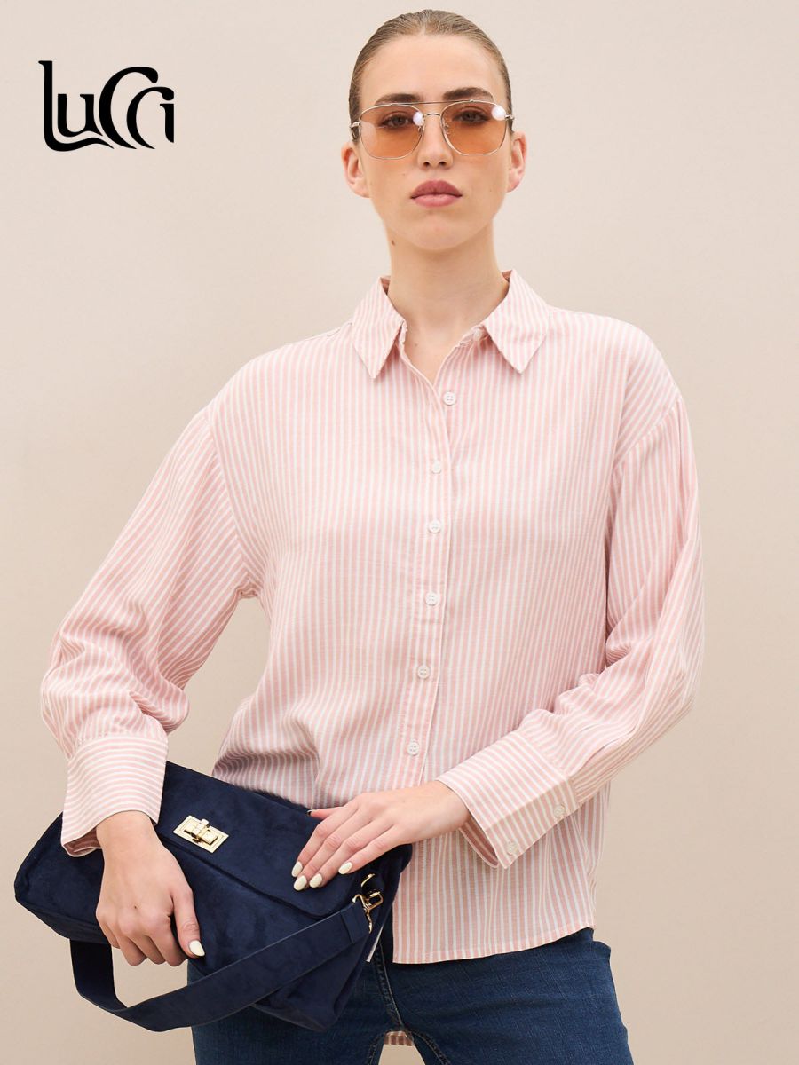 חולצת פסים מכופתרת LBC