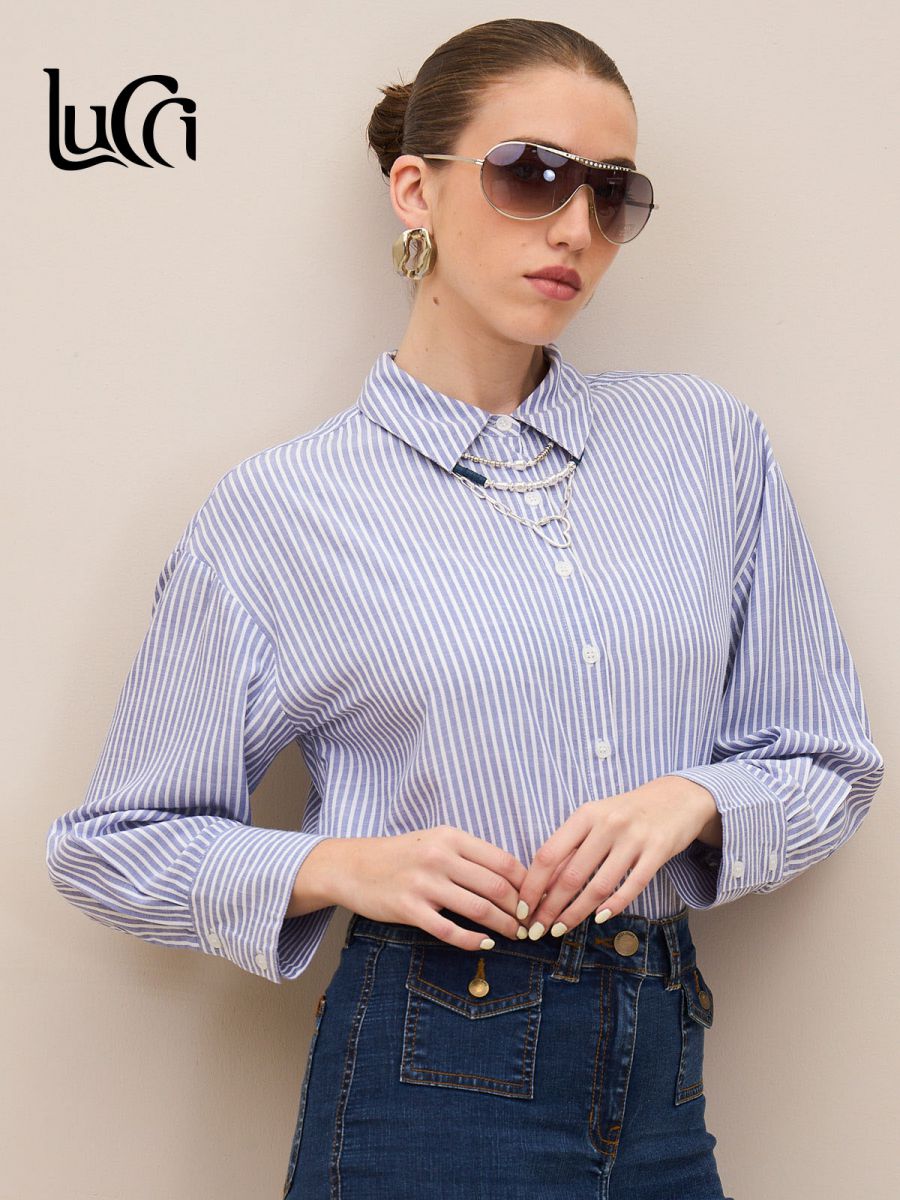 חולצת פסים מכופתרת LBC