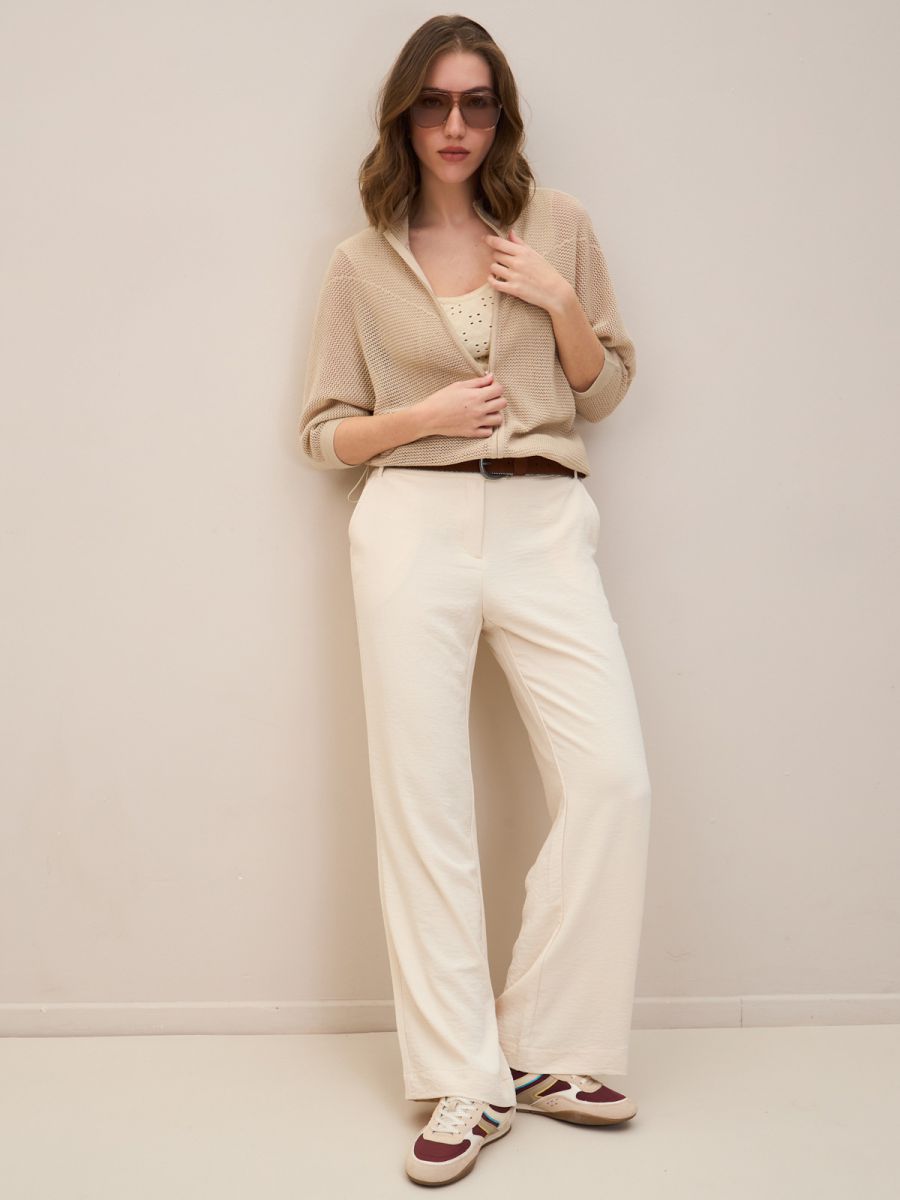 סריג קרופ חתכים עם רוכסן