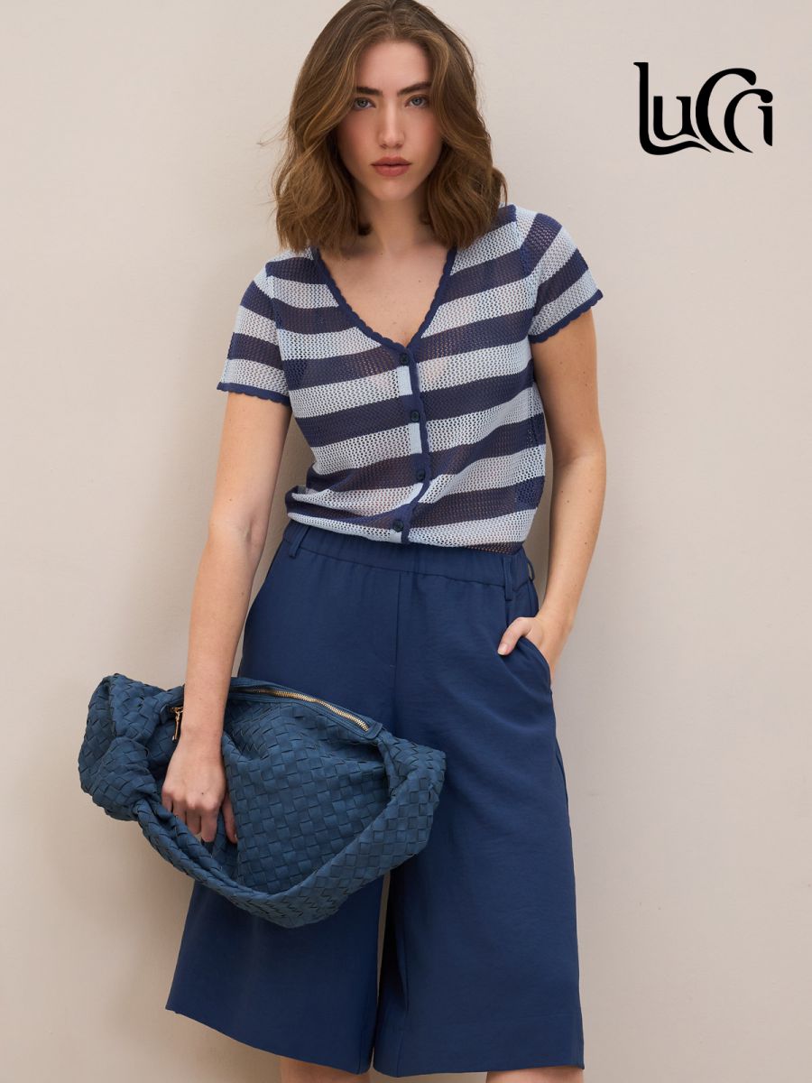 מכנס ברמודה חגורת גומי