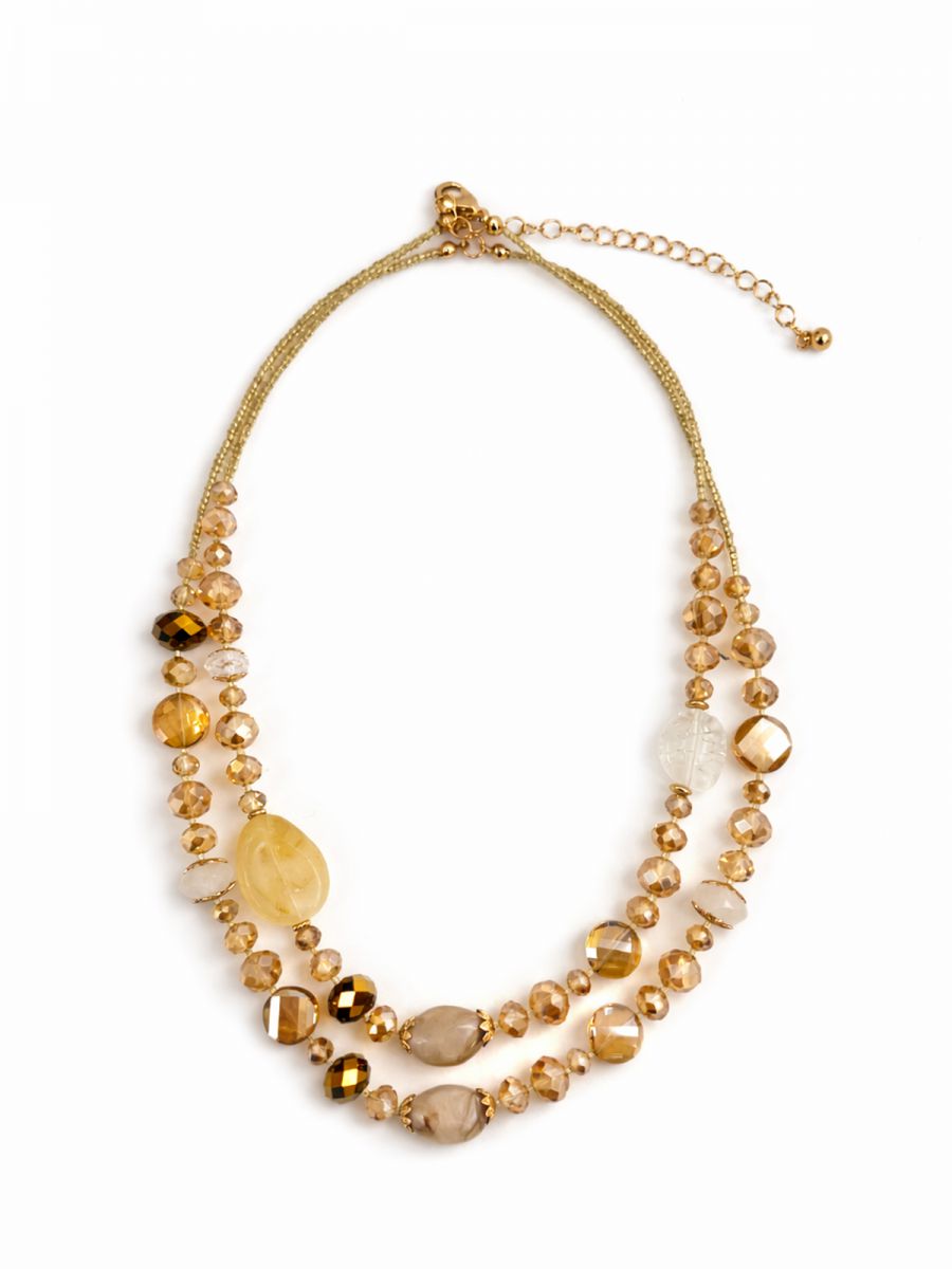 שרשרת קריסטלים מונוכרמטי