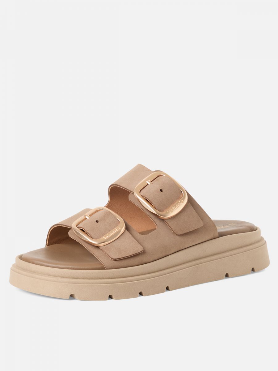 כפכפי נוחות מעור בעיצוב נקי ואופנתי. תמריס TAMARIS.