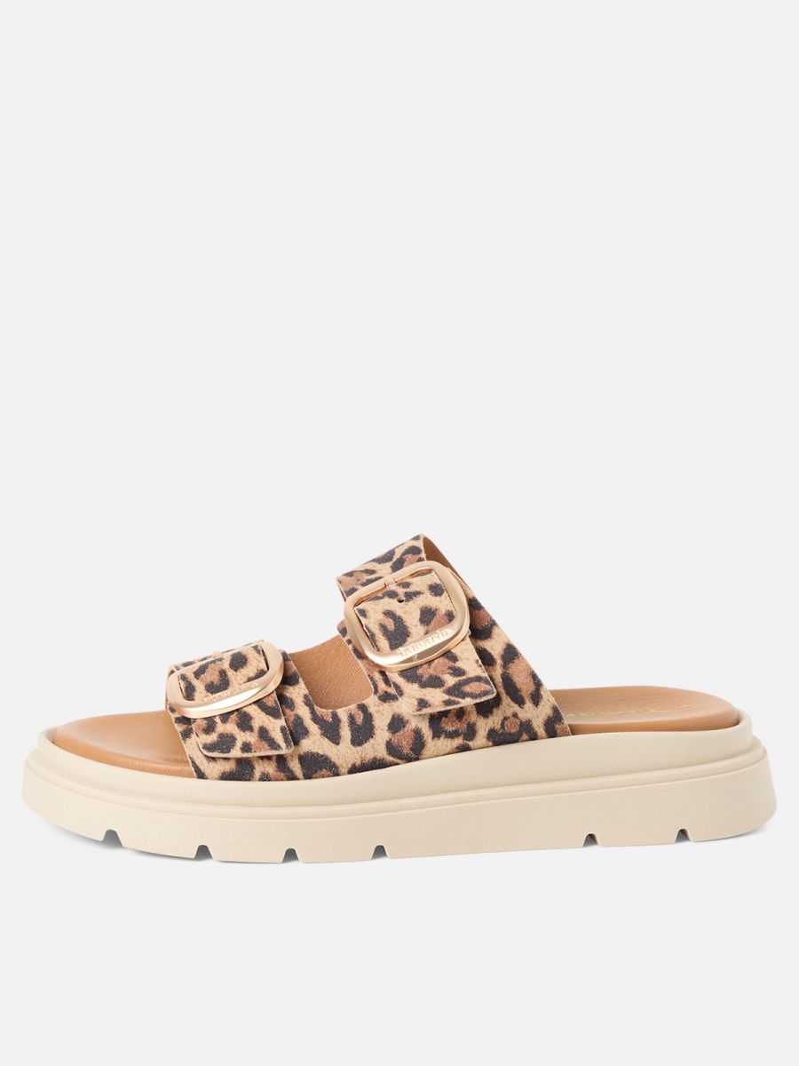 כפכפי נוחות מעור בעיצוב נקי ואופנתי. תמריס TAMARIS.