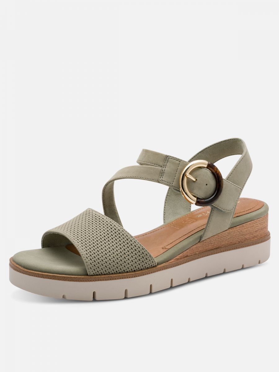 סנדלי נוחות בעיצוב מוקפד במיוחד, סגירת סקוצ’. תמריס TAMARIS.