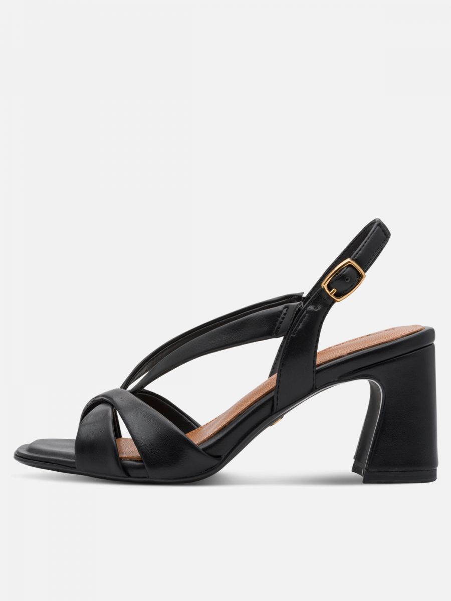 סנדל עקב אלגנטי בגזרת מעצבים, מדרס נוחות. תמריס TAMARIS.