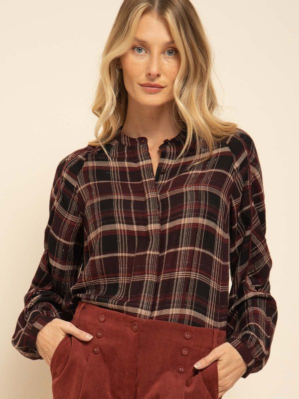 חולצת משובצת עם לורקס