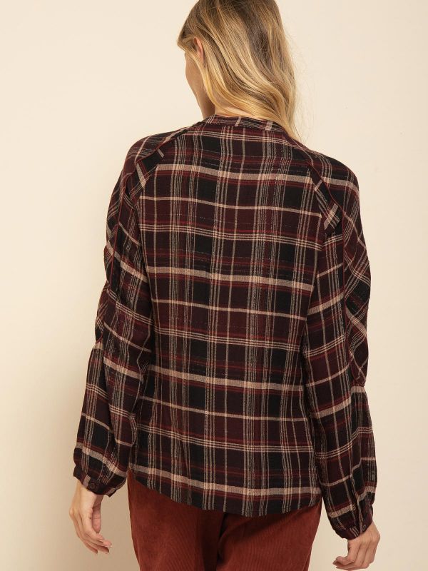 חולצת משובצת עם לורקס