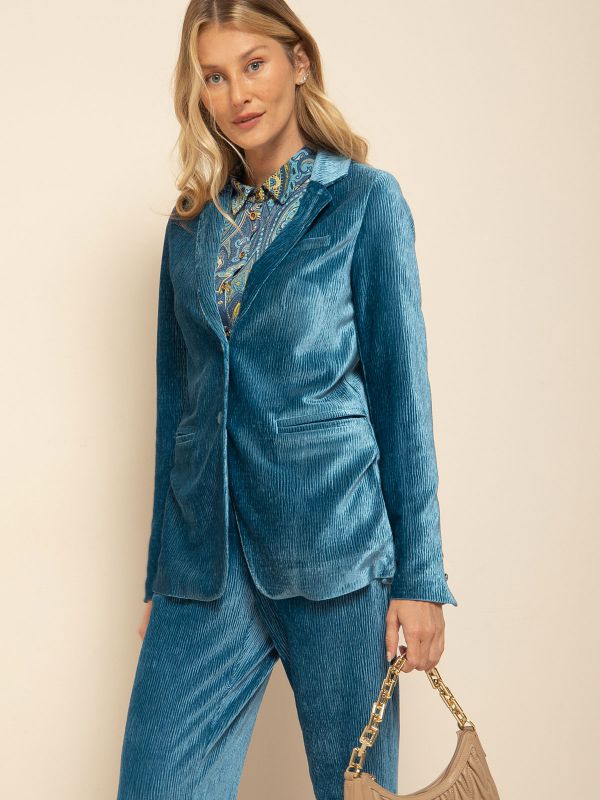 ז’קט קטיפה פליסה