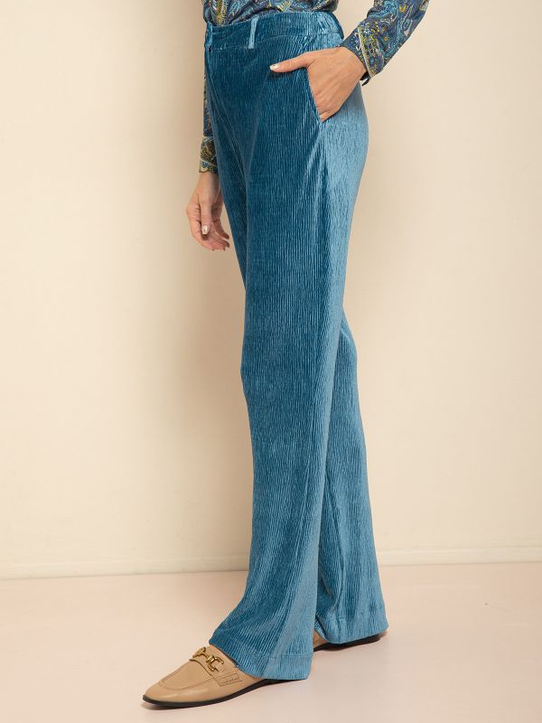 מכנסי  קטיפה פליסה