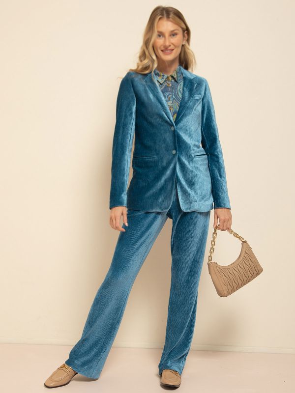 מכנסי  קטיפה פליסה