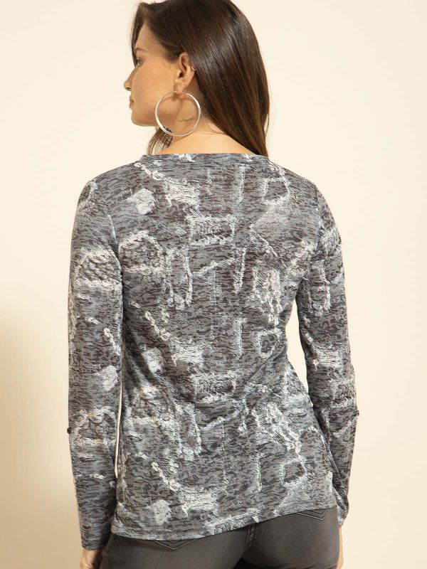 חולצת T צרובה עוגן