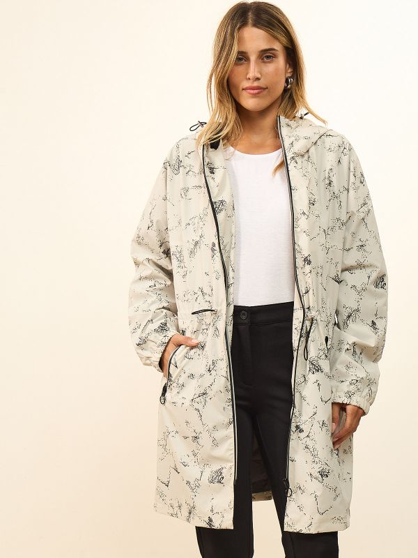 מעיל גשם מודפס