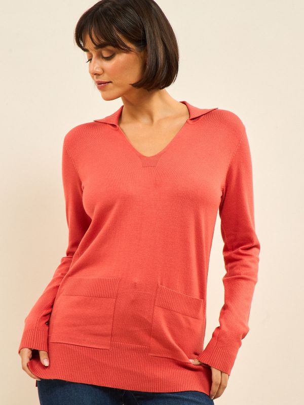 סריג טוניקה בייסיק  עם צורו