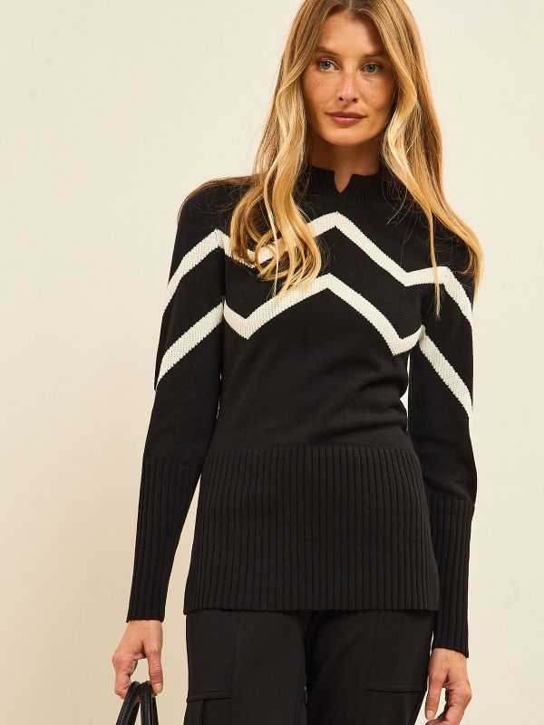 סריג בדוגמא זיג זג