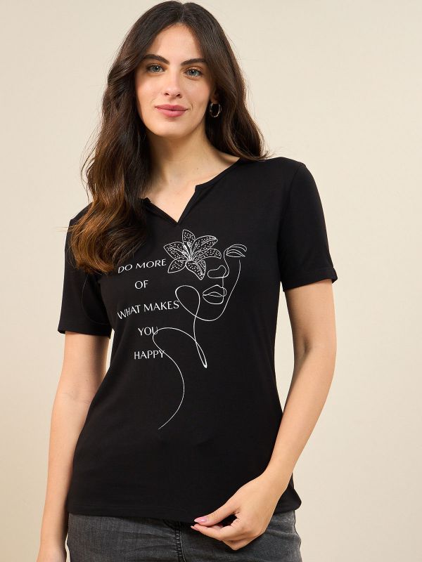 חולצת כיתוב אישה-בייסיק