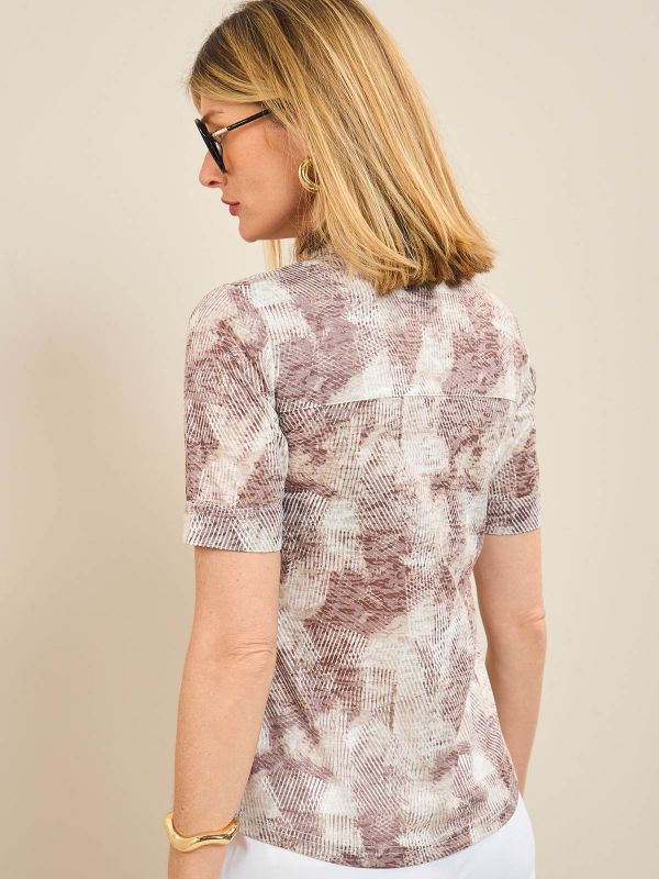 טי-שירט צרובה V