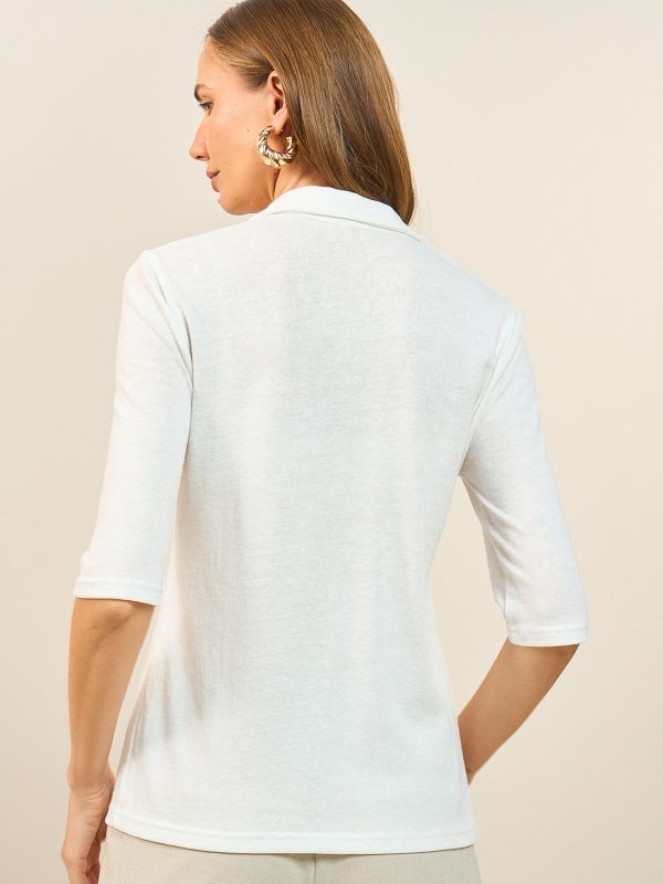 חולצת כפתורים פשתן