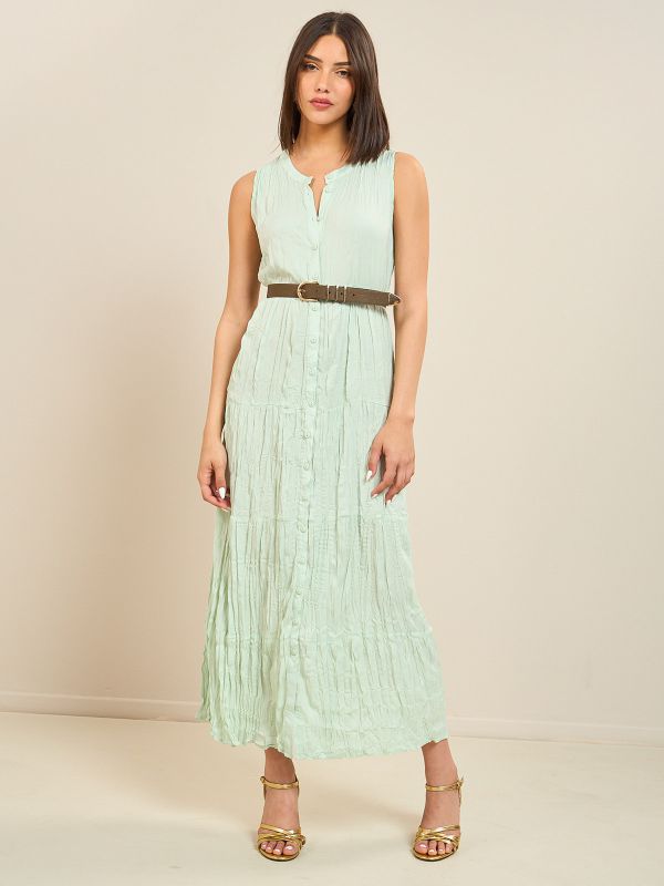 שמלת מקסי סאטן