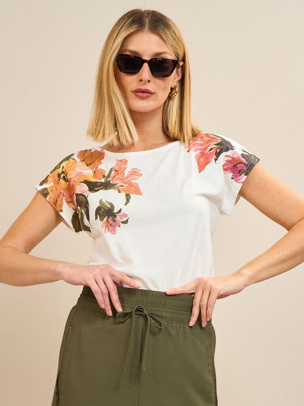 חולצת פרחים קלה