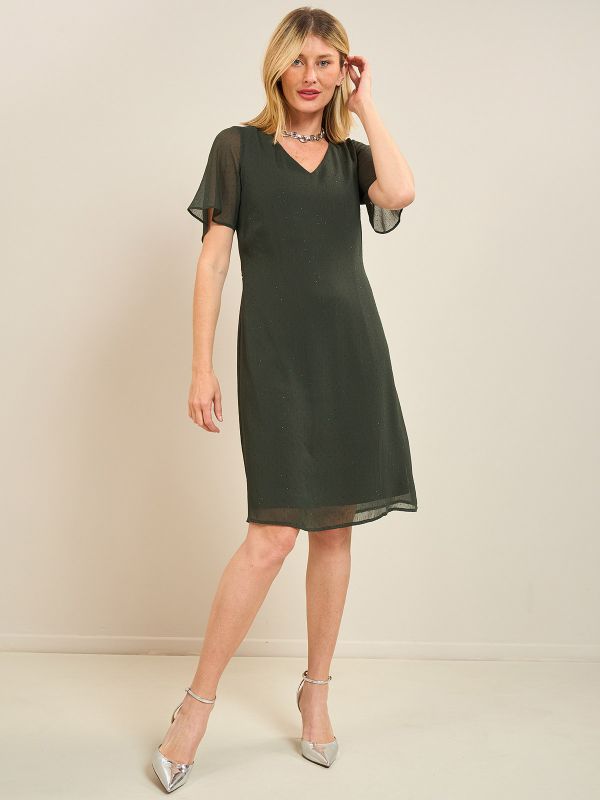 שמלת ערב שיפון יהלומים