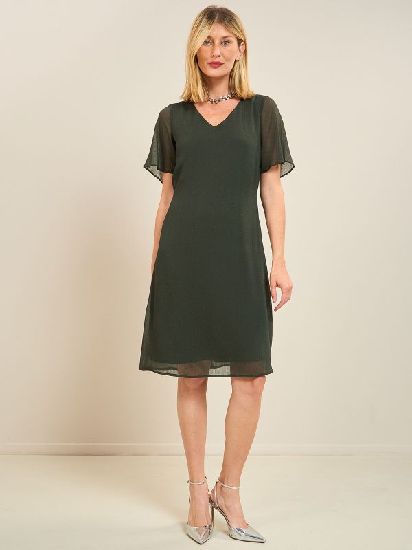 שמלת ערב שיפון יהלומים