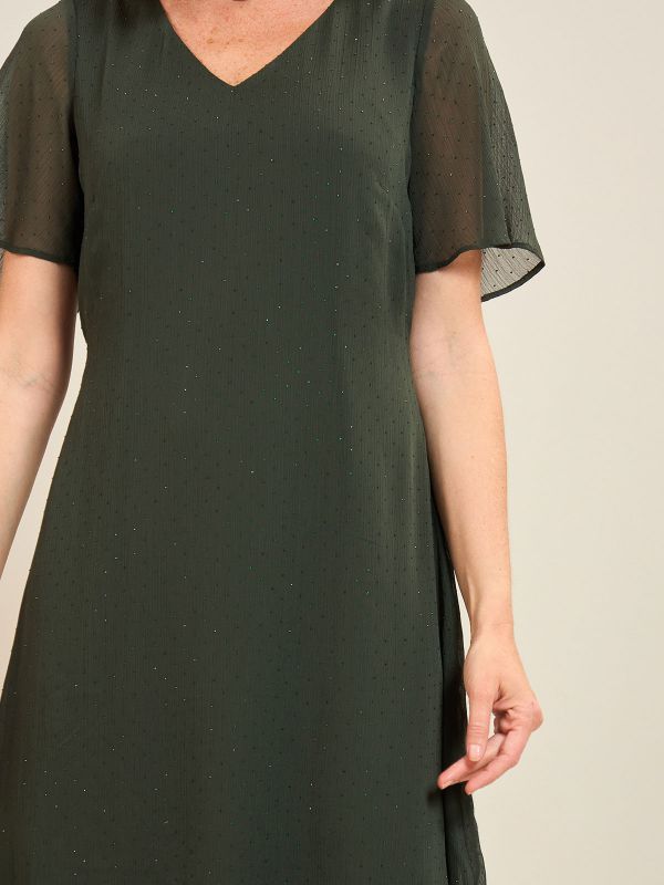 שמלת ערב שיפון יהלומים