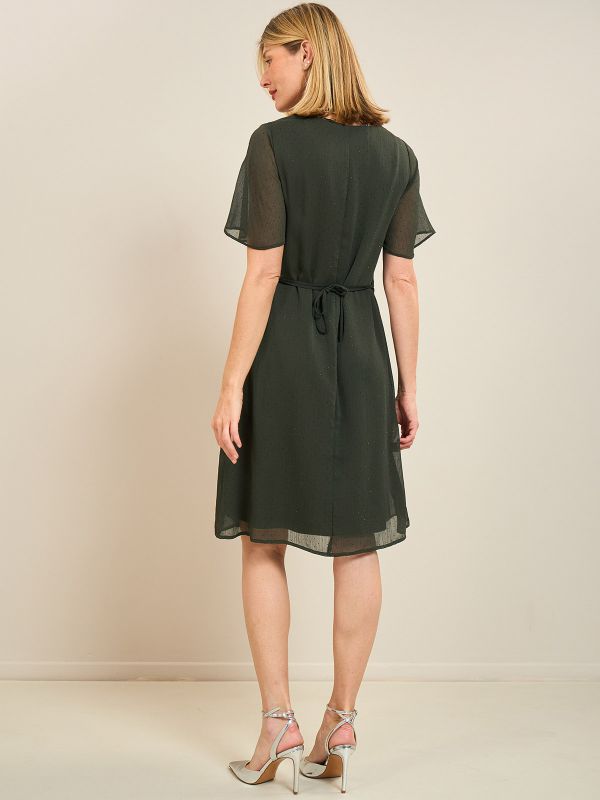 שמלת ערב שיפון יהלומים