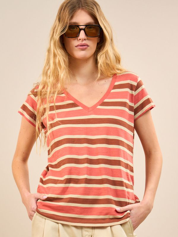 חולצת טי-שירט פסים
