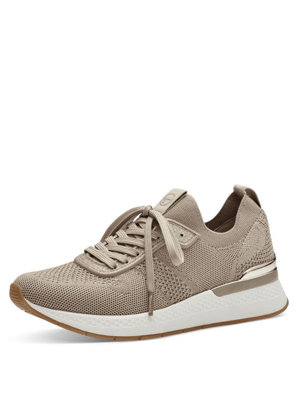 סניקרס בז’ סוליה מוגבהת תמריס Tamaris